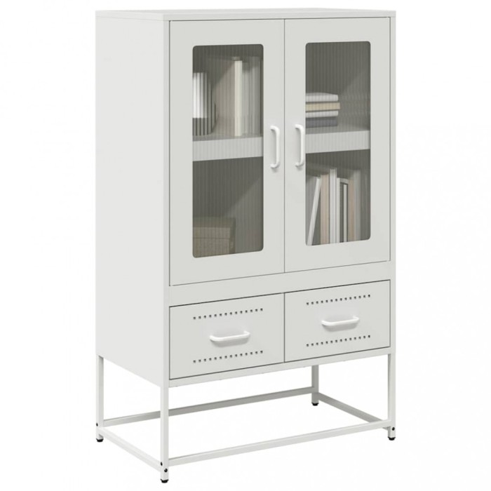 vidaXL Dulap &icirc;nalt, alb, 68x39x111,5 cm, oțel 853367