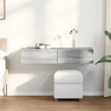 VidaXL Raft de perete cu sertare Gri Sonoma 100x36x19cm Lemn prelucrat
