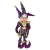 Figurina Elf Craciun Mov 30cm, Decoratiune Brad, Plastic Sintetic