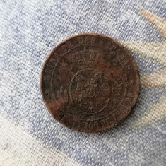 MONEDA-2 1/2 CENTIMOS 1867 - SPANIA