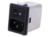 Conector Alimentare AC Soclu 6A 250V IEC 60320 FYR06A3
