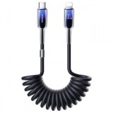 Cablu Date si Incarcare USB-C - Lightning Joyroom S-A43 Crystal, 30W, 1.5m, Negru