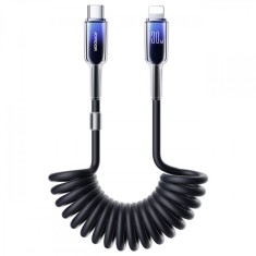 Cablu Date si Incarcare USB-C - Lightning Joyroom S-A43 Crystal, 30W, 1.5m, Negru