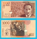 Columbia (p#450) 1000 Pesos 2001 UNC 'Jorge Ayala'; (ROG CITITI DETALIILE!)