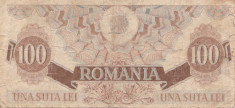 ROMANIA 100 LEI 27 AUGUST 1947 F foto