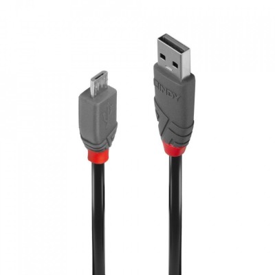 Cablu Lindy 0,5m USB 2.0 Type A-MicroUSB foto