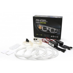 Kit Angel Eyes CCFL Bmw E46 Coupe/Cabrio Cu Facelift, Far Cu Lupa - 4x106mm Galben OEM 857558