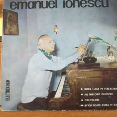 Emanuel Ionescu vinil vinyl single Gica Petrescu Aurelian Andreescu