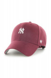 47brand sapca Mlb New York Yankees culoarea bordo, cu imprimeu, 47 Brand