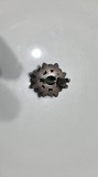Cercelus vintage argint cu diamante si smarald