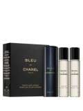 Set cadou Chanel Bleu de Chanel (Parfum reincarcabil 30 ml + 2 x Rezerva parfum, 30 ml), pentru barbati