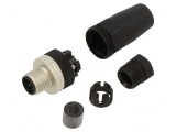 Conector M12 4-Pin Drept Mufă Mamă -40&divide;85&deg;C