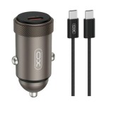 Incarcator Auto Cu Cablu USB-C XO Design CC70, 30W, 3A, 1 x USB-C, Negru
