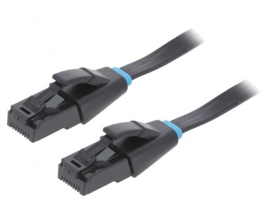 Patch cord UTP Cat6 Negru 10m foto