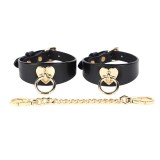 Catuse glezne Rosy Heart Rivet Negru