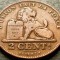 Moneda istorica 2 CENTIMES - BELGIA, anul 1902 * cod 5256 - BELGES