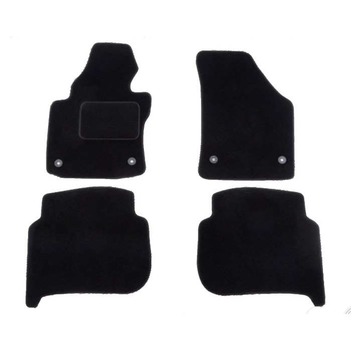 Set covorase auto mocheta Velor VW TOURAN (1T), 02.2003-12.2006; TOURAN (1T2), 01.2007-07.2010, negru,