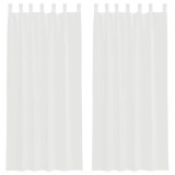 Cumpara ieftin Perdele Voile cu Bucle 2 buc Alb 140x245 cm