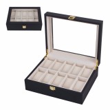 Cumpara ieftin Caseta Ceasuri 10 Spatii Lemn Negru CDL026, Watchbox