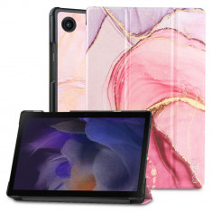 Husa Tech-Protect Smartcase pentru Samsung Galaxy Tab A8 10.5 X200/X205 Marble