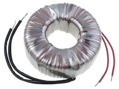 Transformator toroidal 160VA 230V 19V 8.42A cu cabluri foto