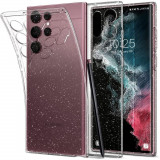 Husa Spigen Cristal Lichid pentru Samsung Galaxy S22 Transparent Glitter, Silicon, Carcasa