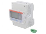 Contor Digital LCD 3-Fazat pentru Șină DIN