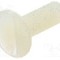 Surub M4, poliamida, lungime 12mm, ingropat, pas filet 0.7, DREMEC - 8G202M4X12