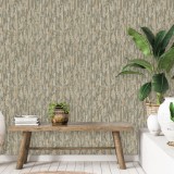 DUTCH WALLCOVERINGS Tapet &bdquo;Phoenix&rdquo;, verde și bej