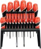 Set 18 Surubelnite YATO cu Suport, Cr-V, Magnetic, Dreapta, Phillips, Torx - Profesional, Atelier Auto, Service, Garaj