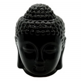 Vas aromaterapie din ceramica cu model buddha mare - negru, Stonemania Bijou