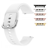 Curea silicon, compatibila Apple Watch 10, 42mm, Daisy White