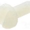 Surub M4, poliamida, lungime 10mm, cap rotund, pas filet 0.7, DREMEC - 8G204M4X10