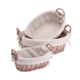 Cumpara ieftin Set 3 cosuri depozitare lemn rachita natur 26,5 x 18 x 14,5 cm, 31,5 x 23,5 x 16 cm, 37 x 27,5 x 18,5 cm