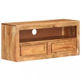 Dulap TV, 88x30x40 cm, lemn masiv de acacia