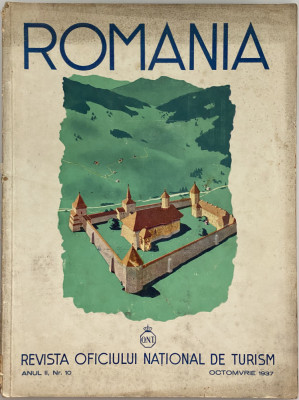 Revista Romania - ONT - Oficiul National de Turism an 2 nr 10 oct 1937 foto