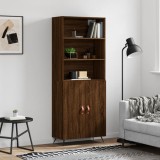 vidaXL Dulap &icirc;nalt, stejar maro, 69,5x34x180 cm, lemn compozit