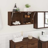 vidaXL Dulap perete de baie, stejar maro, 80x25x40 cm, lemn prelucrat