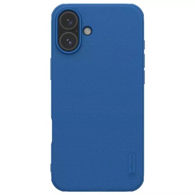 Husa iPhone 16 Nillkin Super Frosted Shield Pro, albastru foto