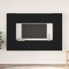 Set Comodă TV vidaXL 8 Piese Stejar Negru 181x30x120 cm, Rafturi Montate pe Perete, Design Modern