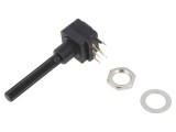 Potentiometru Axial 50k&Omega; 200mW THT 6mm Plastic Mono Cărbune