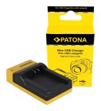 Patona Slim micro-USB incarcator pentru Nikon EN-EL12, Coolpix AW100, AW1100, S6300, S8000, S9500