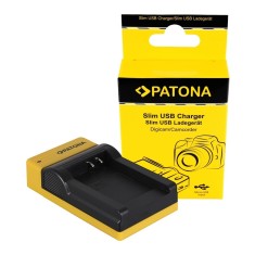Patona Slim micro-USB incarcator pentru Nikon EN-EL12, Coolpix AW100, AW1100, S6300, S8000, S9500