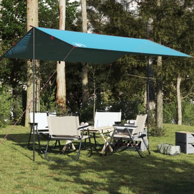 Gossi prelata de camping, albastru, 360x294 cm, impermeabila foto