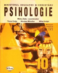 PSIHOLOGIE, MANUAL PENTRU CLASA A X-A-MIELU ZLATE-333410