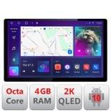 Navigatie dedicata Fiat 500 2007-2015 Edonav ecran 13&quot; 2K 8 si 128 Android Waze USB Navigatie 4G 360 Toslink Youtube Radio KIT-fi CarStore Technology