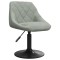 vidaXL Scaun de bar, gri deschis, catifea