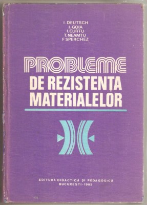 Probleme de rezistenta materialelor--I.Deutsch foto