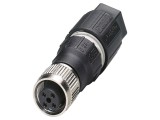 Conector M12 drept, 4 pini, IP65, nichelat și aurit - PHOENIX CONTACT