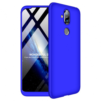 Husa NOKIA 8.1 - GKK 360 Full Cover (Albastru) foto